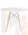 Стол обеденный DOBRIN CHELSEA`90 (ножки светлый бук, цвет белый)