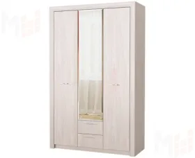 Шкаф с зеркалом Октава 3С2Я (ясень анкор светлый)
