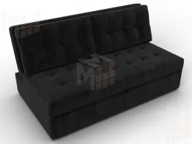 Диван прямой Лига-107 (160) ( SEVEN 35 черный )