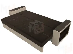 Диван прямой Дубай Лайт ( Коричневый;Бежевый )