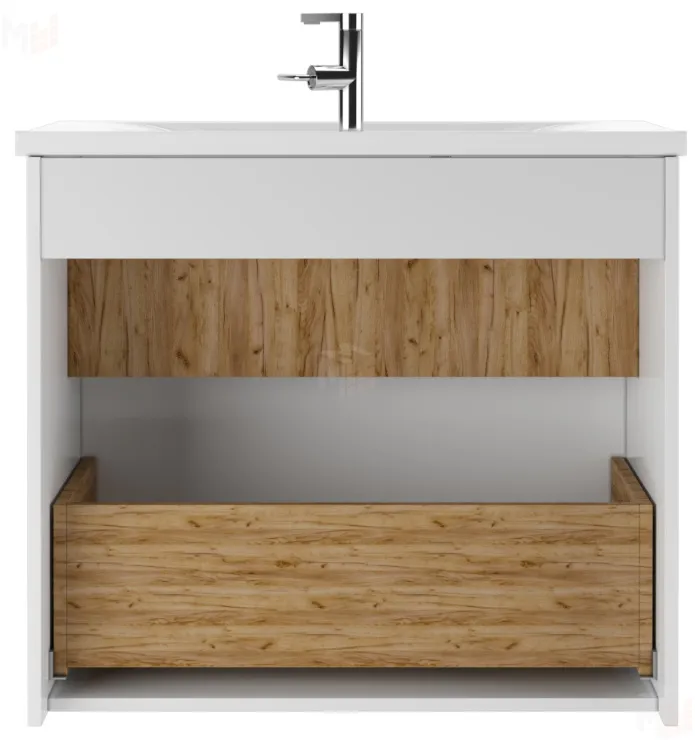 Тумба подвесная под умывальник "Elena 80" Fortuna В1 Домино