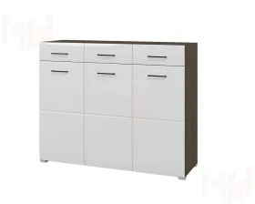 Комод Ненси (венге/белый глянец)