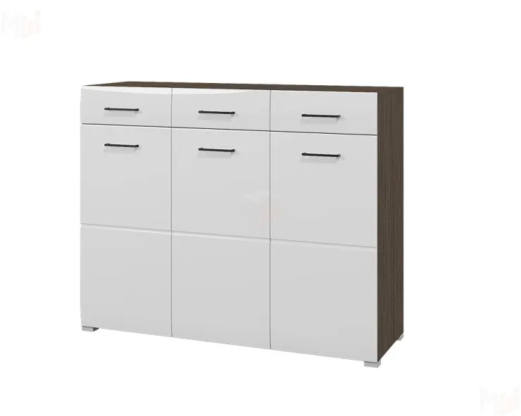 Комод Ненси (венге/белый глянец)