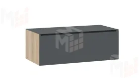 Тумба ТВ Глосс - ТД 319.03.12  Яблоня Беллуно, Стекло Графит матовый