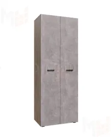 Шкаф Ненси New ЛДСП 2-х дверный (сонома/бетон)