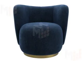Кресло Лига-072 ( шенилл RIMINI 10 синий )
