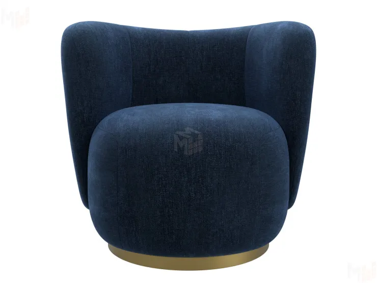 Кресло Лига-072 ( шенилл RIMINI 10 синий )