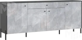 Комод Оливия (мрамор глянец) ножки металл