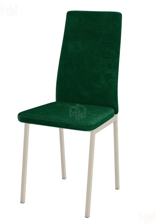 Стул Амстер (велюр изумруд, ноги ваниль)