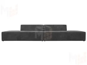 Диван прямой модульный Монс лофт ( BRUT 16 темно-серый )