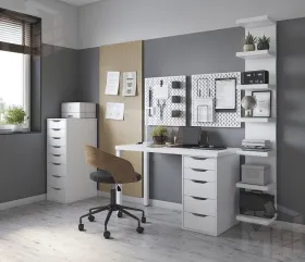 S00456 Ингар 2/5Т стол письменный 140x75x55, белый