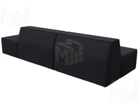 Диван прямой модульный Монс Модерн правый ( JOLY 16 темно-серый )