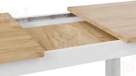 Стол обеденный Ванкувер тип 1  Белый, Дуб Крафт золотой