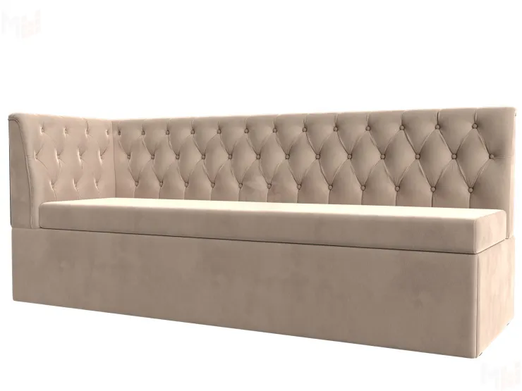 Диван кухонный прямой Маркиз с углом слева