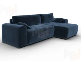 Диван угловой Лига-099 угол универсальный ( TOWER 13 синий )