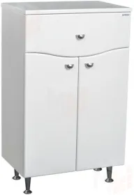 Комод Домино 60 Волна с верхним ящиком В1 Айсберг