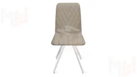Стул Стенли К4 Белый матовый, Велюр Confetti  Smoke