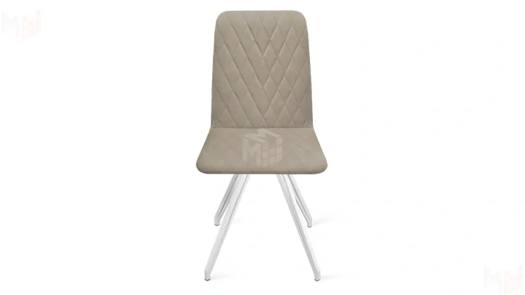 Стул Стенли К4 Белый матовый, Велюр Confetti  Smoke