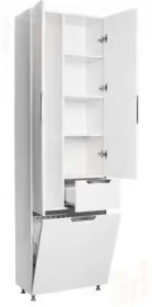 Пенал напольный "Грация" 60 с корзиной для белья Домино