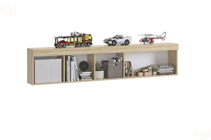 Полка Форсаж дуб сонома/белый