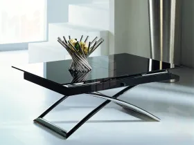 Стол трансформер B2275 (черное стекло)