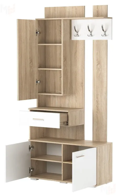 Модуль универсальный ИТАЛИЯ  МУ-1000 Сонома-Белый глянец