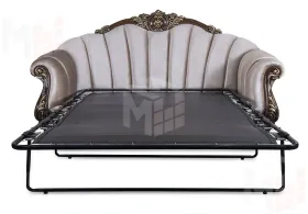 Диван Марселла 3х местный корень дуба глянец