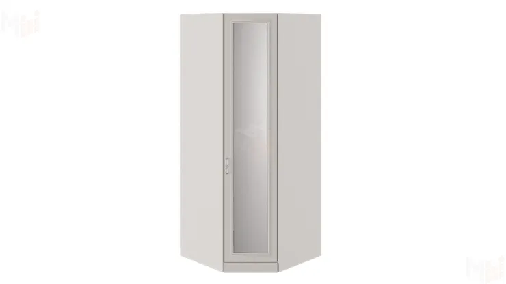 Шкаф угловой с 1 зеркальной дверью с опорой «Сабрина»