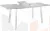 Стол раскладной стеклянный Лаки Лофт 120 Белый