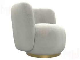 Кресло Лига-072 ( велюр TOWER 01 молочный )