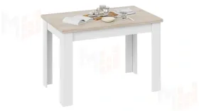 Стол раздвижной Промо  тип 4 Белый, Дуб Сонома светлый
