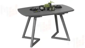 Стол обеденный TESCA 2 Графит, Стекло графит матовое