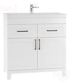 Тумба под умывальник "Classic 80" Charlie с двумя ящиками Домино