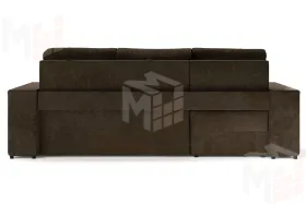 Угловой диван-кровать Лас-Вегас Коричневый левый