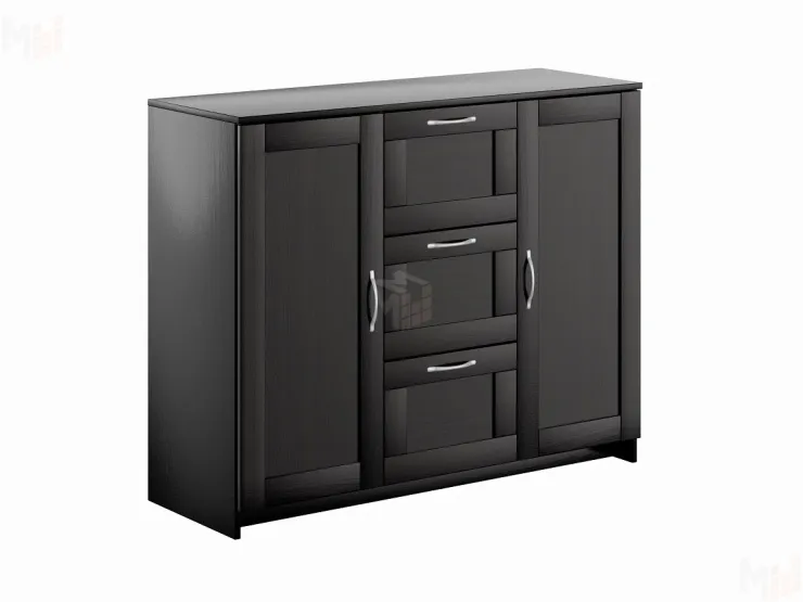 Тумба Сириус 2 двери 3 ящика 117*95 венге