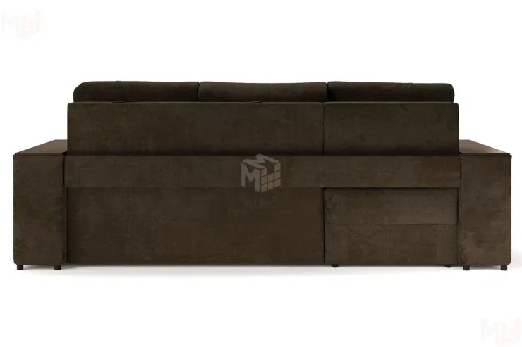 Угловой диван-кровать Лас-Вегас Коричневый левый