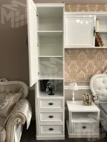 Шкаф детский Натали 1-ств без зеркал белый глянец