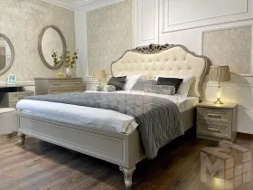 Кровать Мокко 180x200 см серый камень