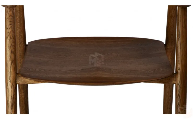 Кресло деревянное из массива дуба Сэн Дуб темный