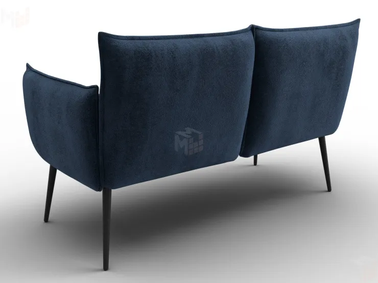 Диван прямой Лига-083 ( велюр TOWER 13 синий )