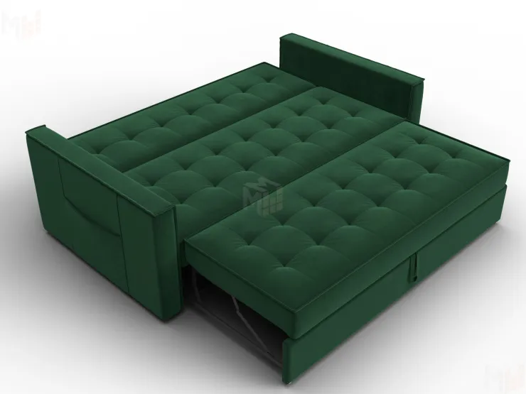 Диван прямой Лига-104 (160) ( SEVEN 626 зеленый )