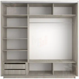 Шкаф-купе Элемент трио 2100 Ясень шимо