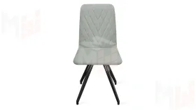 Стул Стенли К4 Черный муар, Велюр Confetti Silver