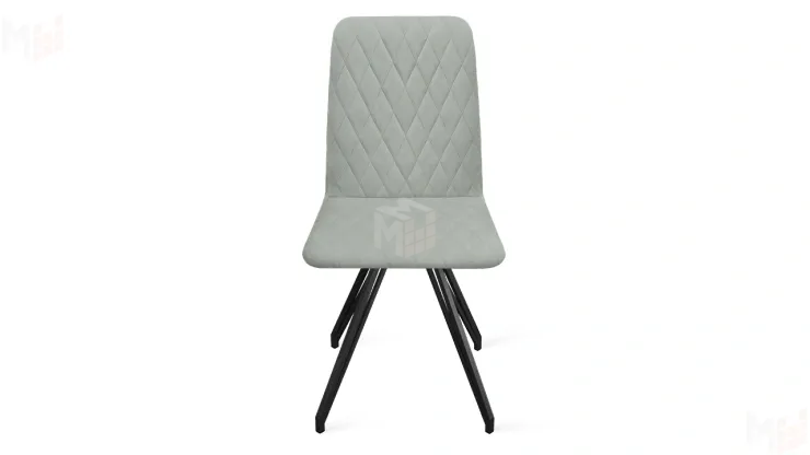 Стул Стенли К4 Черный муар, Велюр Confetti Silver