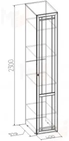 Шкаф для белья Sherlock 61/611 левый/правый