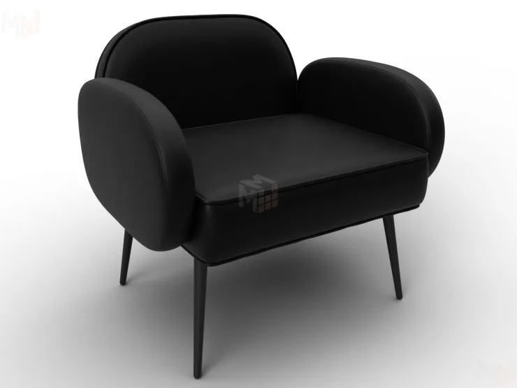 Кресло Лига-086 ( экокожа GRIFON 18 черный )