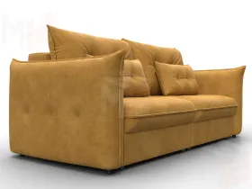 Диван прямой Лига-100 НПБ ( BRUT 10 желтый )