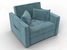 Кресло-кровать Лига-104 (80) ( SEVEN 113 бирюзовый )