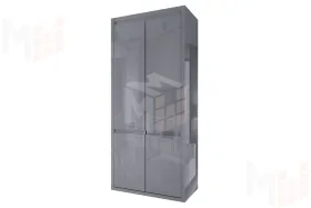 Шкаф 2-х дверный Норден 321.09 Серый глянец