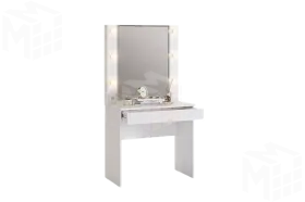 Трюмо Гламур белый/белый глянец